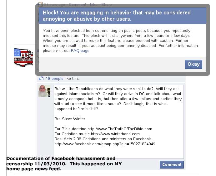 facebookcensorship.org  more Facebookl censorship